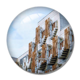 UK England Edinburgh Scottish Parliament Building 3D Fridge Magnet Crystal Glass