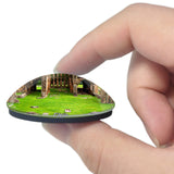 UK England Elgin Cathedral 3D Fridge Magnet Crystal Glass