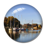 UK England Faversham 3D Fridge Magnet Crystal Glass