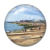 UK England Felixstowe Beach 3D Fridge Magnet Crystal Glass