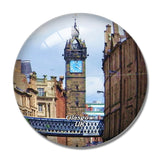 UK England Glasgow Clock Tower 3D Fridge Magnet Crystal Glass