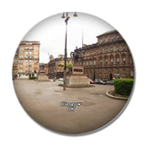 UK England Glasgow George Square 3D Fridge Magnet Crystal Glass