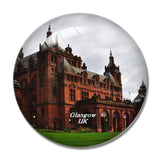 UK England Glasgow Kelvingrove Art Gallery and Museum 3D Fridge Magnet Crystal Glass