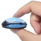 UK England Glasgow Port 3D Fridge Magnet Crystal Glass