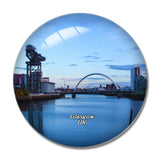 UK England Glasgow Port 3D Fridge Magnet Crystal Glass