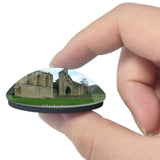 UK England Glastonbury Abbey 3D Fridge Magnet Crystal Glass