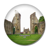 UK England Glastonbury Abbey 3D Fridge Magnet Crystal Glass