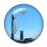 UK England Gosport Spinnaker Tower 3D Fridge Magnet Crystal Glass