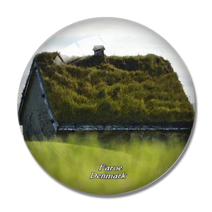 Denmark Skansin Faroe 3D Fridge Magnet Crystal Glass