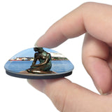 Denmark The Little Mermaid Copenhagen 3D Fridge Magnet Crystal Glass