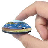 UK England Gwynedd Barmouth Harbour 3D Fridge Magnet Crystal Glass