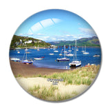 UK England Gwynedd Barmouth Harbour 3D Fridge Magnet Crystal Glass