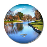 UK England Hastings Nebraska Park Canal 3D Fridge Magnet Crystal Glass