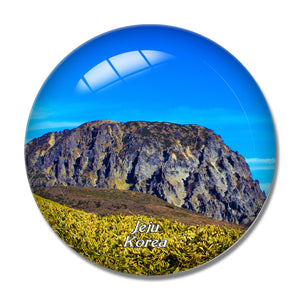 Hallasan National Park Jeju Korea 3D Fridge Magnet Crystal Glass