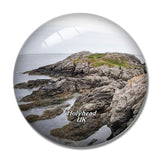 UK England Holyhead Beach 3D Fridge Magnet Crystal Glass