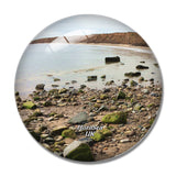 UK England Hornsea Beach Coastline 3D Fridge Magnet Crystal Glass