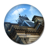 UK England Huddersfield Town Hall 3D Fridge Magnet Crystal Glass
