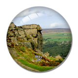 UK England Ilkley Rock 3D Fridge Magnet Crystal Glass