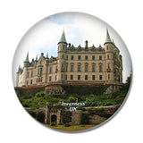 UK England Inverness Dunrobin Castle 3D Fridge Magnet Crystal Glass