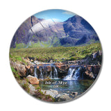 UK England Isle of Skye The Fairy Pool 3D Fridge Magnet Crystal Glass