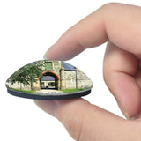 UK England Isle of Wight Quarr Abbey 3D Fridge Magnet Crystal Glass