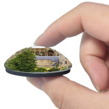 UK England Jedburgh Abbey 3D Fridge Magnet Crystal Glass