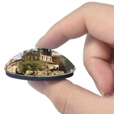 UK England Leeds Kirkstall Abbey 3D Fridge Magnet Crystal Glass