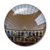 UK England Leeds 3D Fridge Magnet Crystal Glass