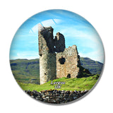 UK England Lergue Ardvreck Castle 3D Fridge Magnet Crystal Glass