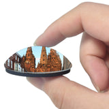 UK England Lichfield Cathedral 3D Fridge Magnet Crystal Glass