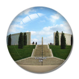 UK England Lichfield National Memorial Arboretum 3D Fridge Magnet Crystal Glass