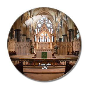 UK England Lincoln Cathedral 3D Fridge Magnet Crystal Glass