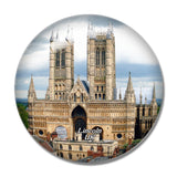 UK England Lincoln Cathedral 3D Fridge Magnet Crystal Glass