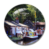 UK England Linlithgow Canal 3D Fridge Magnet Crystal Glass