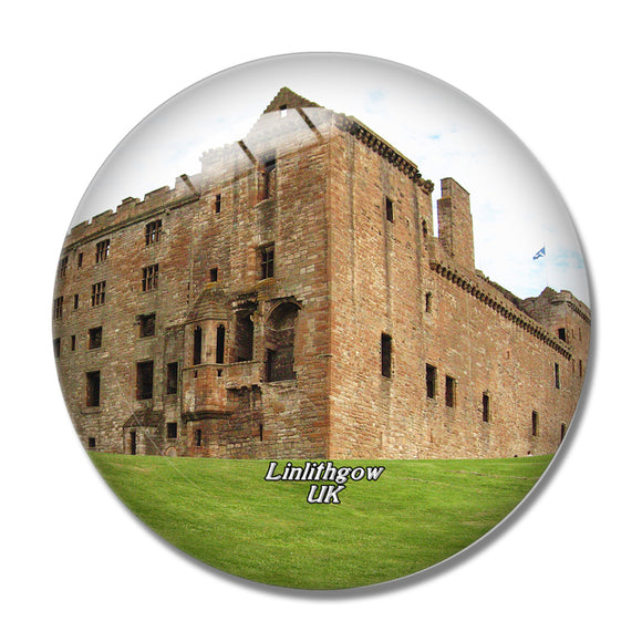 UK England Linlithgow Palace 3D Fridge Magnet Crystal Glass