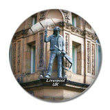 UK England Liverpool John Lennon Statue Mathew Street 3D Fridge Magnet Crystal Glass