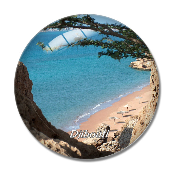 Djibouti 3D Fridge Magnet Crystal Glass