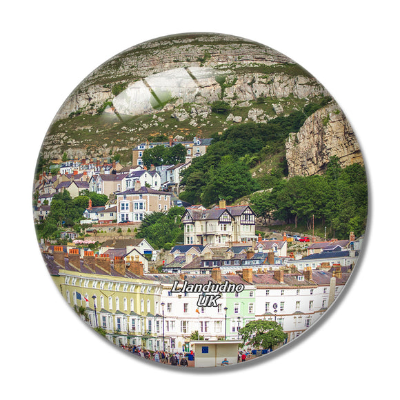 UK England Llandudno 3D Fridge Magnet Crystal Glass