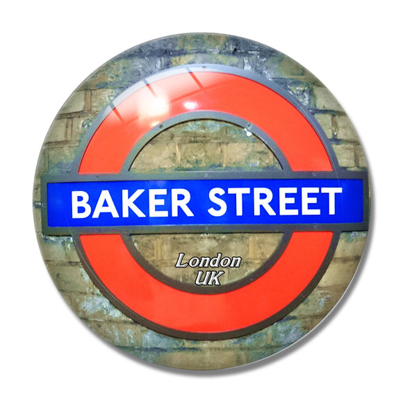 UK England London Baker Street 3D Fridge Magnet Crystal Glass