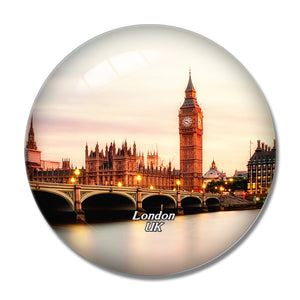 UK England London Big Ben 3D Fridge Magnet Crystal Glass