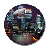 UK England London Canary Wharf 3D Fridge Magnet Crystal Glass