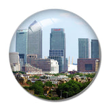 UK England London Canary Wharf 3D Fridge Magnet Crystal Glass