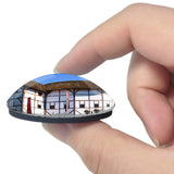 UK England London Globe Theatre 3D Fridge Magnet Crystal Glass