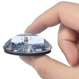 UK England London HMS Belfast Light Cruiser 3D Fridge Magnet Crystal Glass