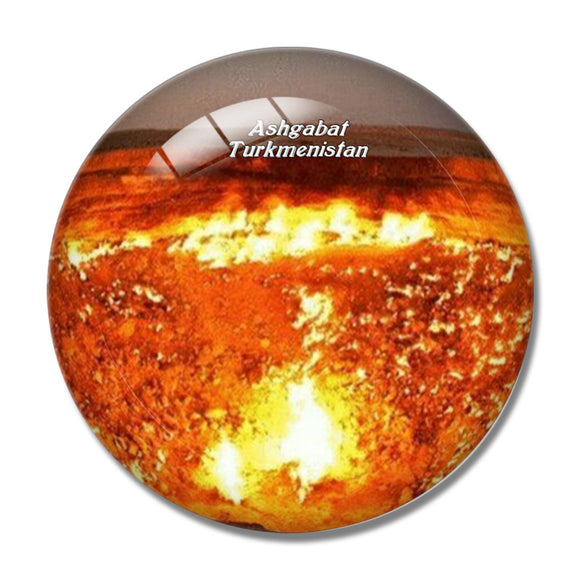 Door to Hell Ashgabat Turkmenistan 3D Fridge Magnet Crystal Glass