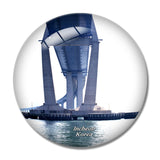 Incheon Bridge Korea 3D Fridge Magnet Crystal Glass