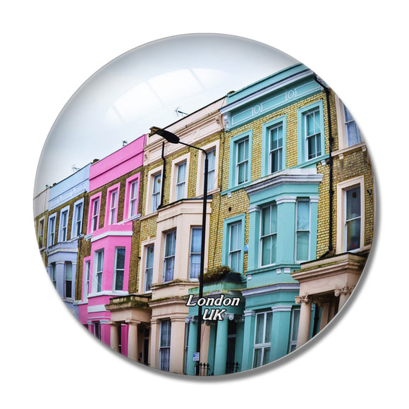 UK England London Notting Hill 3D Fridge Magnet Crystal Glass