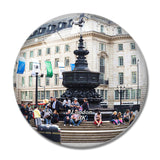 UK England London Piccadilly Circus 3D Fridge Magnet Crystal Glass