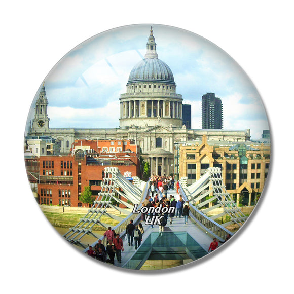 UK England London St.Paul's Cathedral 3D Fridge Magnet Crystal Glass