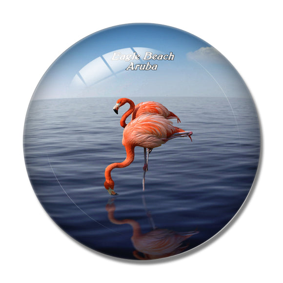 Eagle Beach Aruba 3D Fridge Magnet Crystal Glass